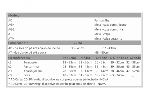 MEIA CALÇA 4000 20-30 VENOSAN PE ABERTO
