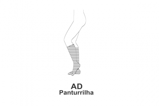 MEIA 3/4 COMFORTLINE COTTON ZIPER 20-30 PE ABERTO