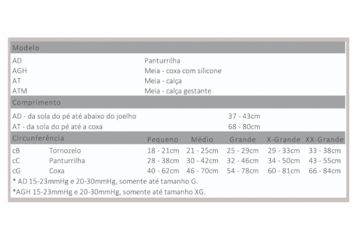MEIA 7/8 LEGLINE 15-23 PONTEIRA ABERTA VENOSAN