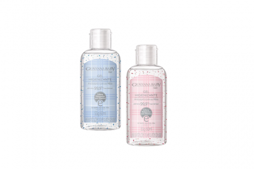 Álcool em Gel Higienizante Giovanna Baby Blue 60ml 70º GL | 70º INPM - Código 332-1-1