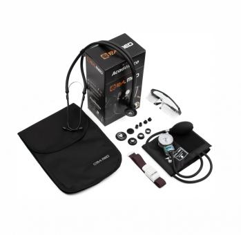 KIT ACADEMICO PA MED LINHA BLACK EST RAP COLORIDO VELCRO