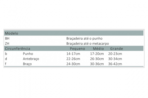 BRACADEIRA BH ATE O PUNHO COMFORTLINE COTTON 30-40